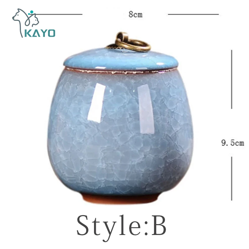 Ceramics Ash Urn Sealed Cremation Funeral Ashes Keepsake Small Animals Pet Dog Cat Memorial Suitable Home Fireplaces Burial