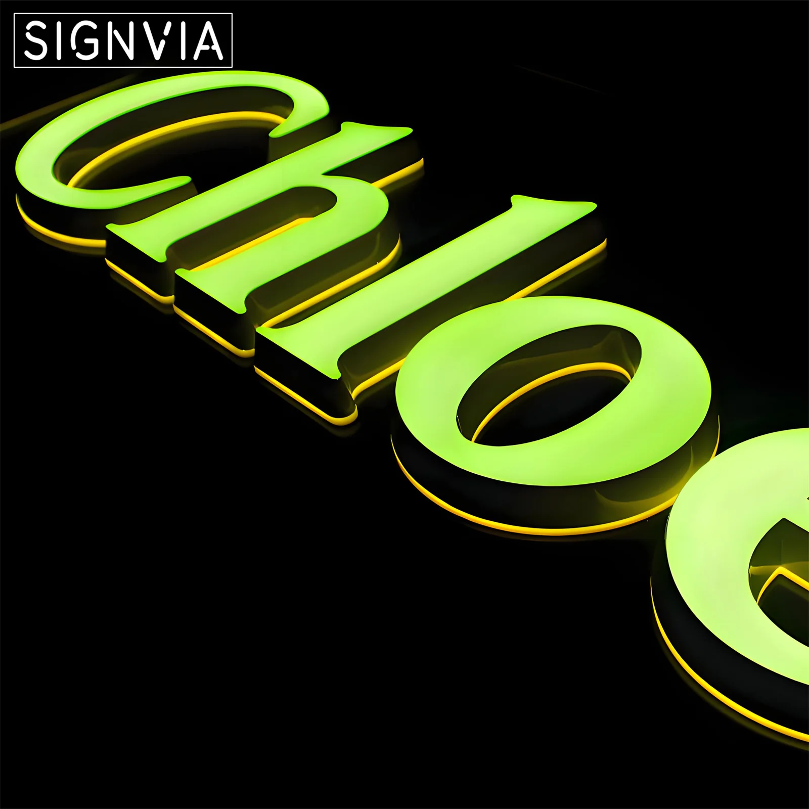 Hotel storefront lobby lighting signs indoor acrylic mini letters customized LED logo double-sided illuminated 3D letters