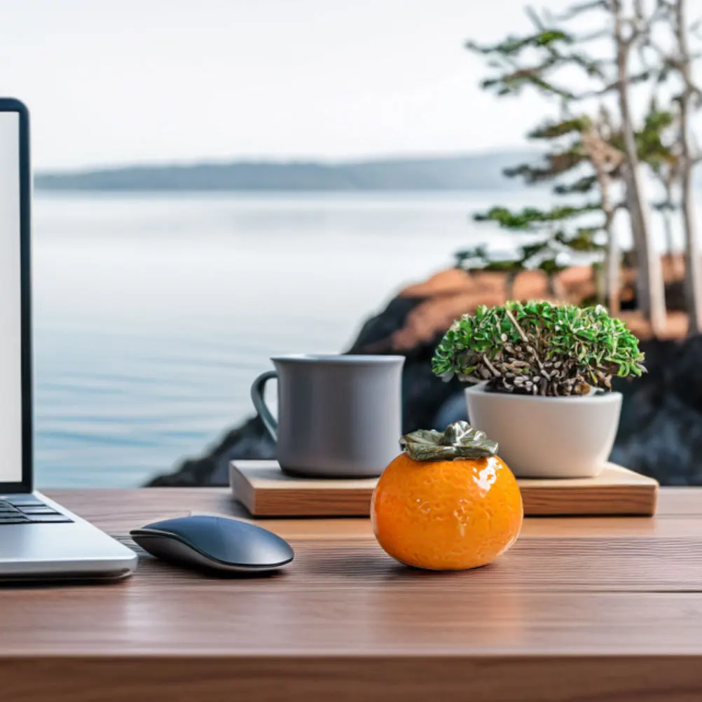 

2Pcs Ceramic Jars Leaf Lid Cookie Food Canister Decorative Kitchen Counter Canister Decorative Tea Jar