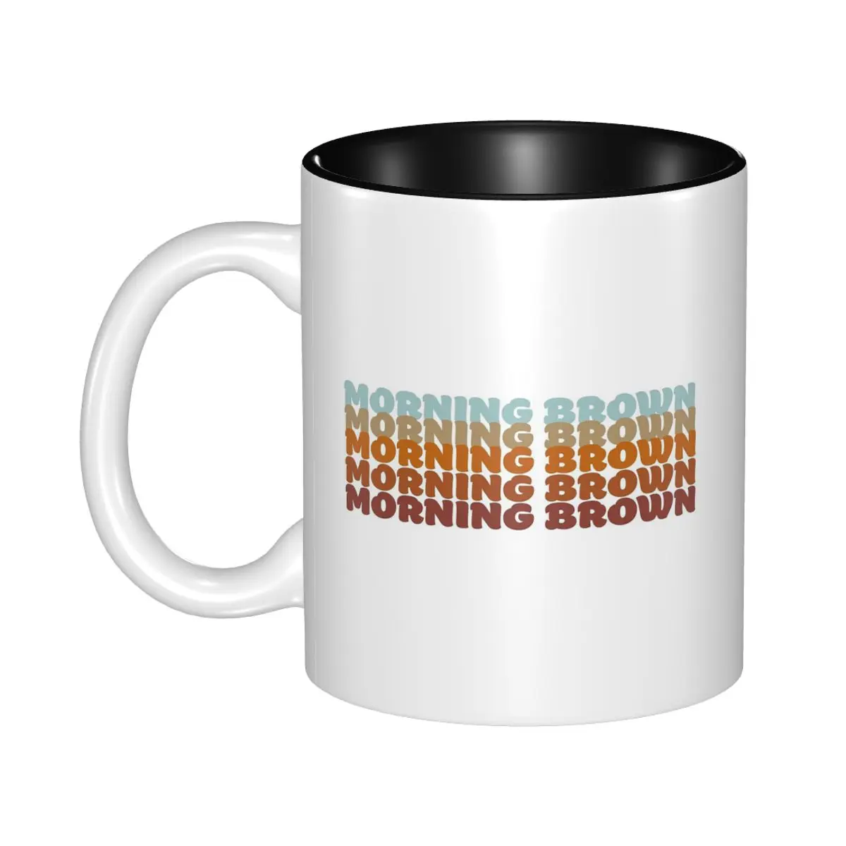 Aunty Donna Morning Brown Mug Funny Ceramic Coffee Cups Tea Mugs Milk Cup Drinkware Gift for Woman Man