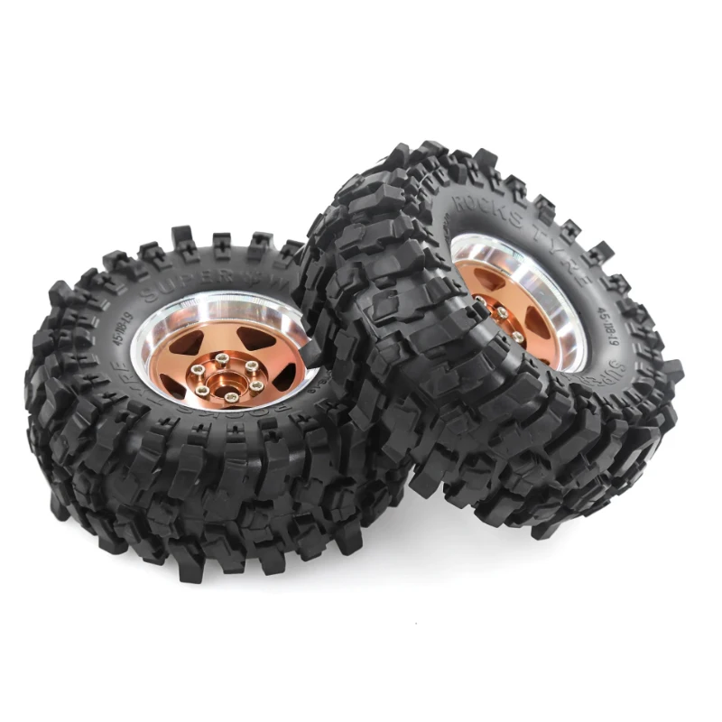 

1.9 in Wheel Tires for 1/10 TRX4 TRX6 SCX10 SCX10 II 90046 SCX10 III AXI03007 Gen7/8 D90 VS4-10 RC Crawler Car