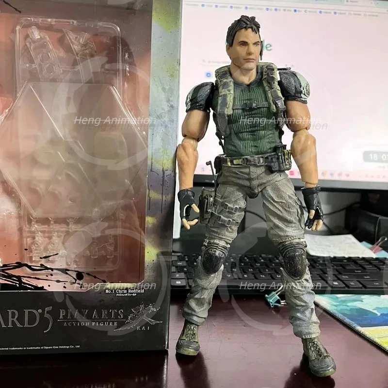 

Фигурка Play Arts Kai PA Крис Редфилд из Biohazard 5, подвижная модель, игрушка, кукла с подвижными суставами, подарок на день рождения