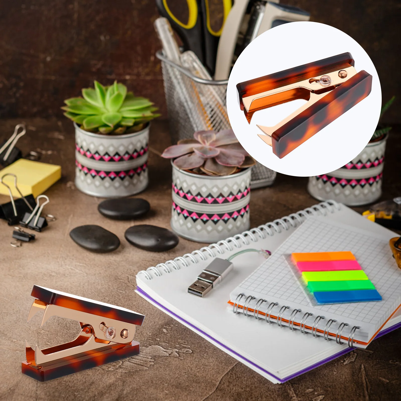 مزيل التيلة لسطح المكتب من الأكريليك سهل بيد واحدة للمكتب والمدرسة والمنزل أداة إزالة التيلة #4