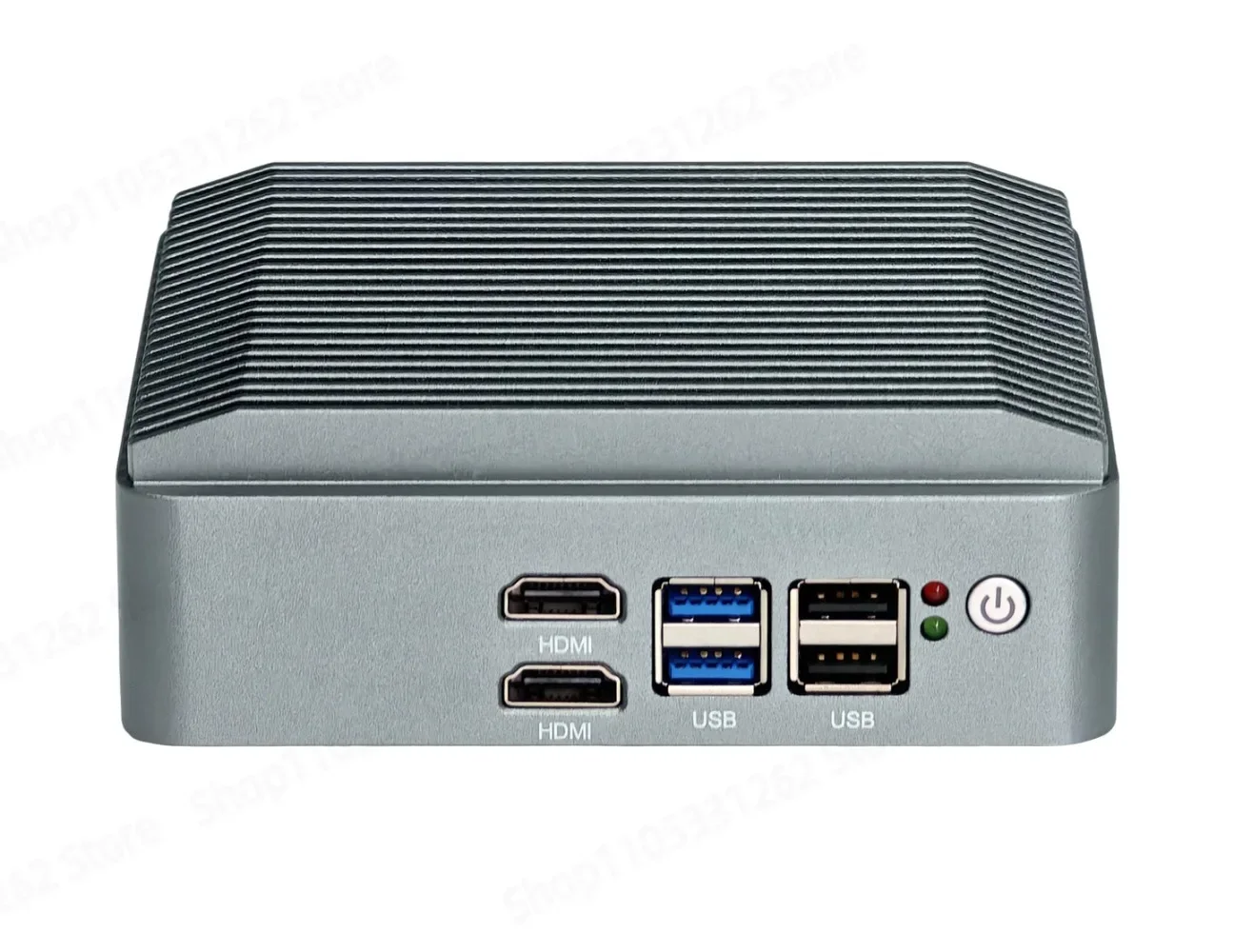 J6412 4 Port Fanless Industrial PC Enterprise Soft Router 2.5G LAN Multi WAN Load Balancing
