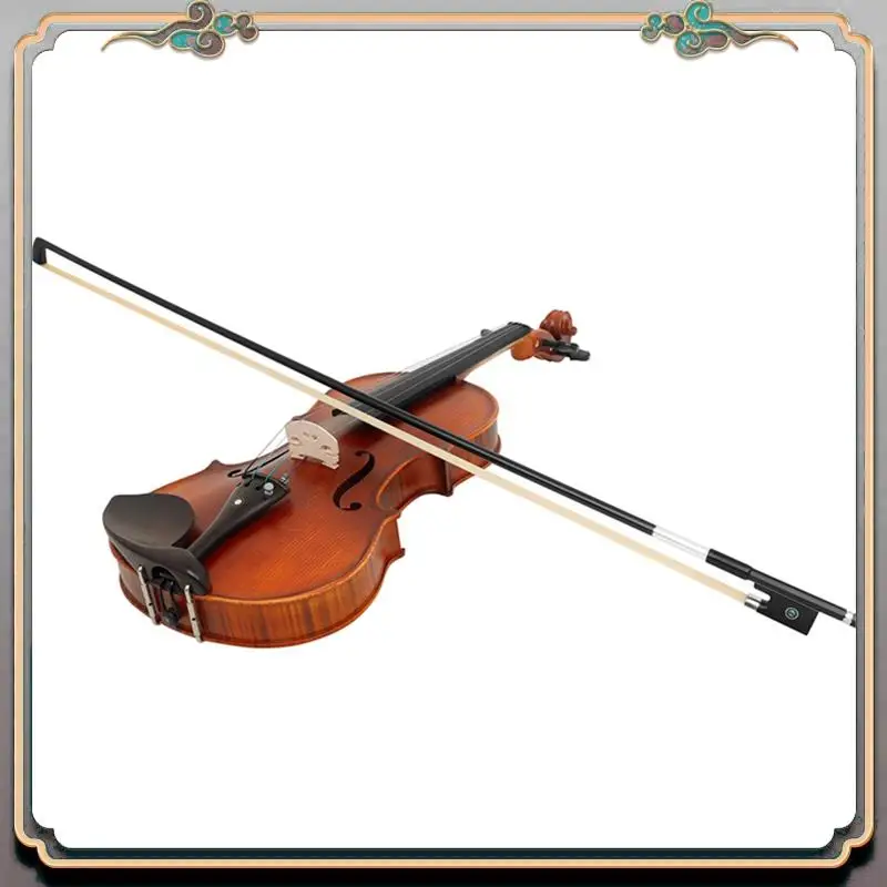 

Durable QA-17 Violin Bow 4/4 Composite Carbon Fiber Pure Ponytail Color Shell Silver Silk Sheepskin Hand Rest Bow Octagonal Bow