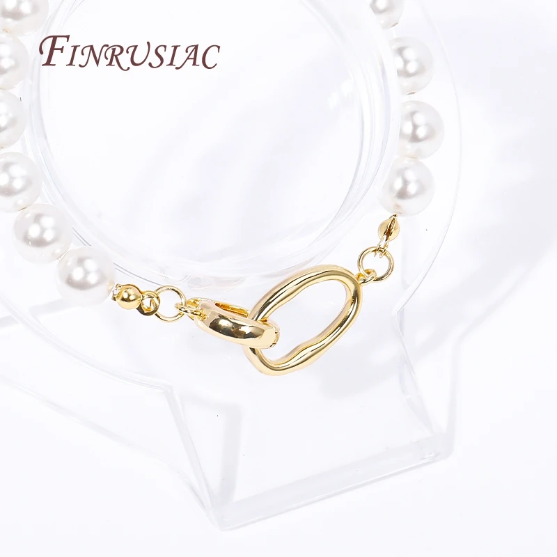 18K Gold Plated Brass Round Connector Clasps For Necklaces Bracelet Jewelry Making Supplies DIY Findings Accessories