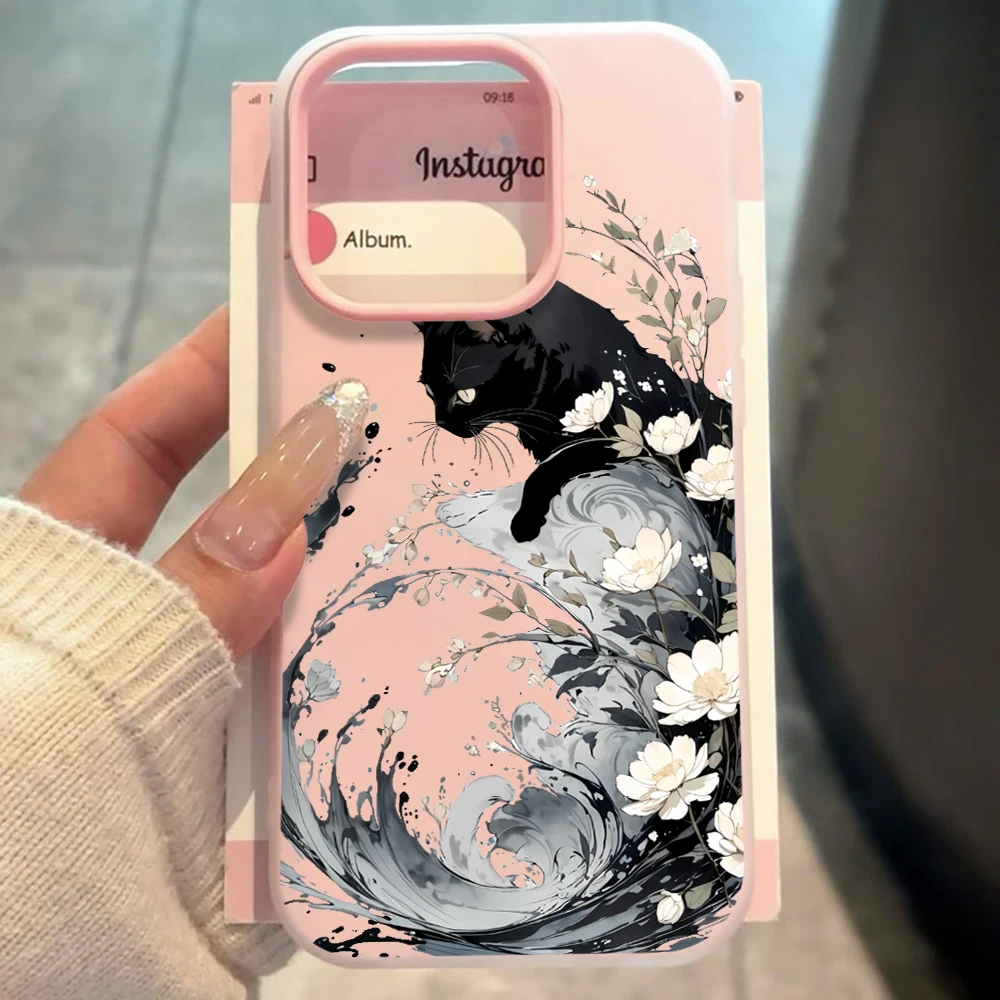 Für Samsung Galaxy S21 S26 S25 S24 S23 S22 Ultra Plus FE Hülle Künstlerische Wellen-Katzen-Abdeckung Für A37 A36 A54 A55 A56 Staubdichte Hülle – Detail 5