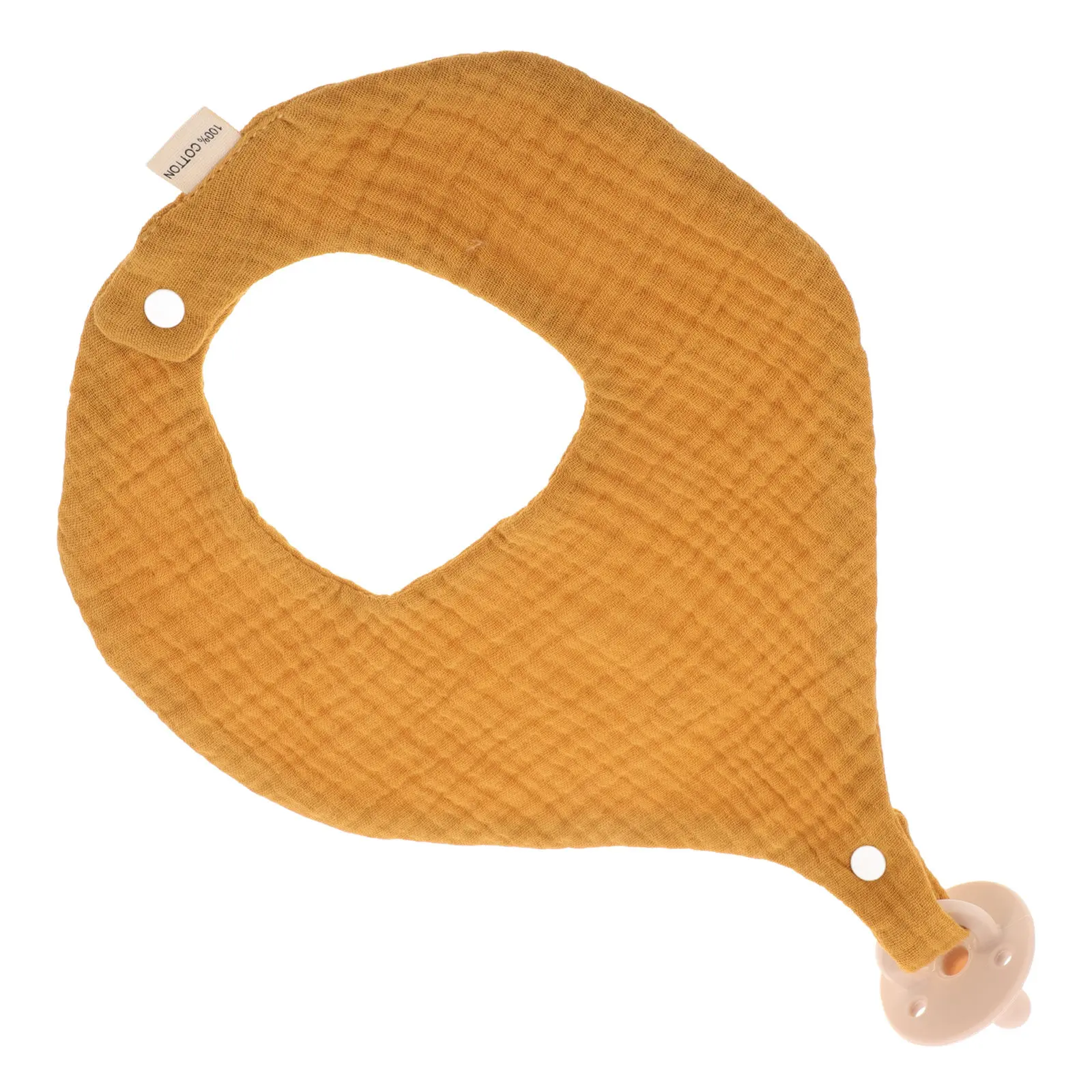 

Детский хлопковый слюнявчик с регулируемой застежкой, мягкий, дышащий, для прорезывания зубов, на кнопках, простой в использовании, товары для кормления младенцев