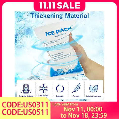 100-Pack Reusable Ice Packs - Thanksgiving Leftovers Cooler & Holiday Meal Transport Safety wine holder