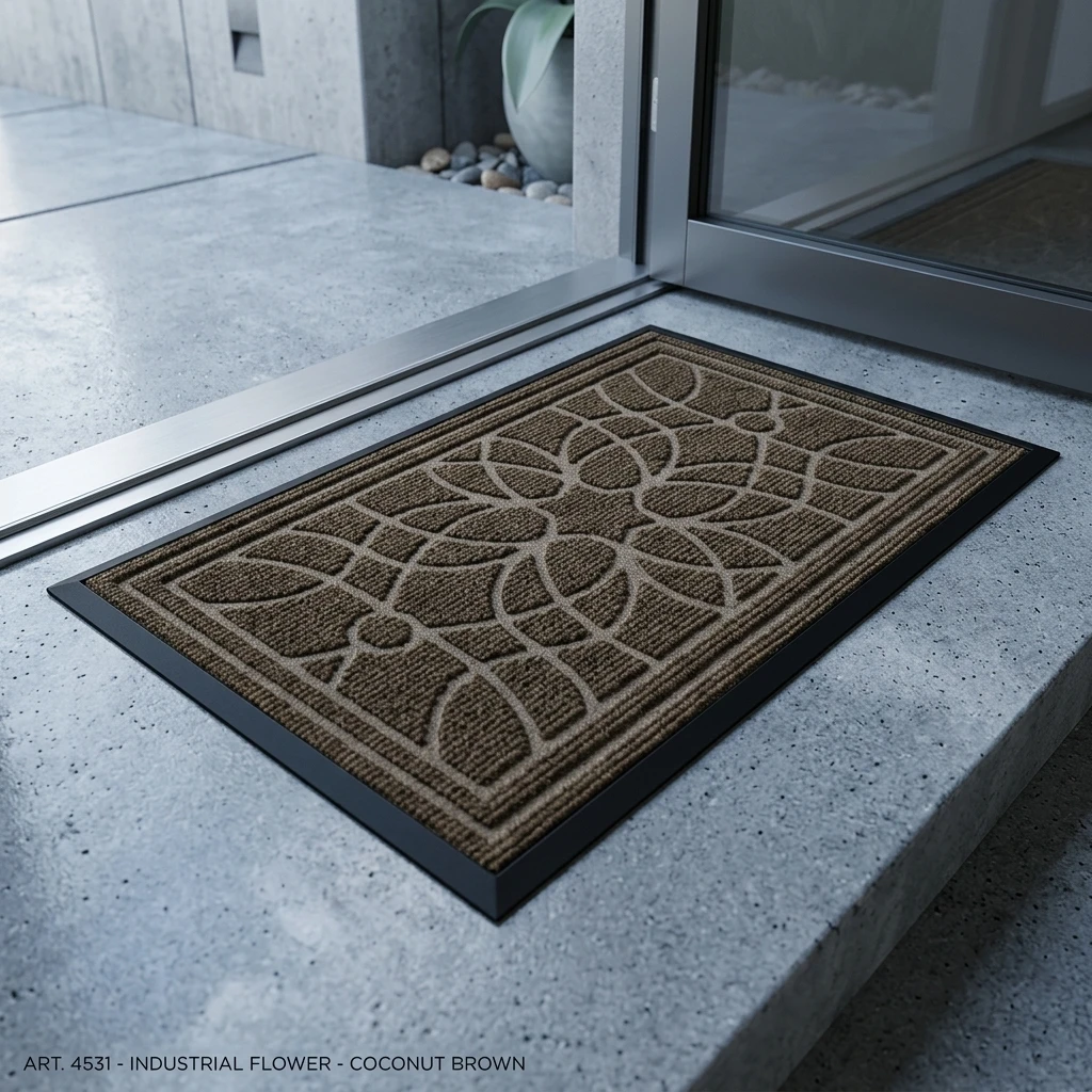 Premium Mandala Floral Entrance Carpet with Advanced Waterproof Durable Material High Quality Indoor Outdoor Use Suitable For