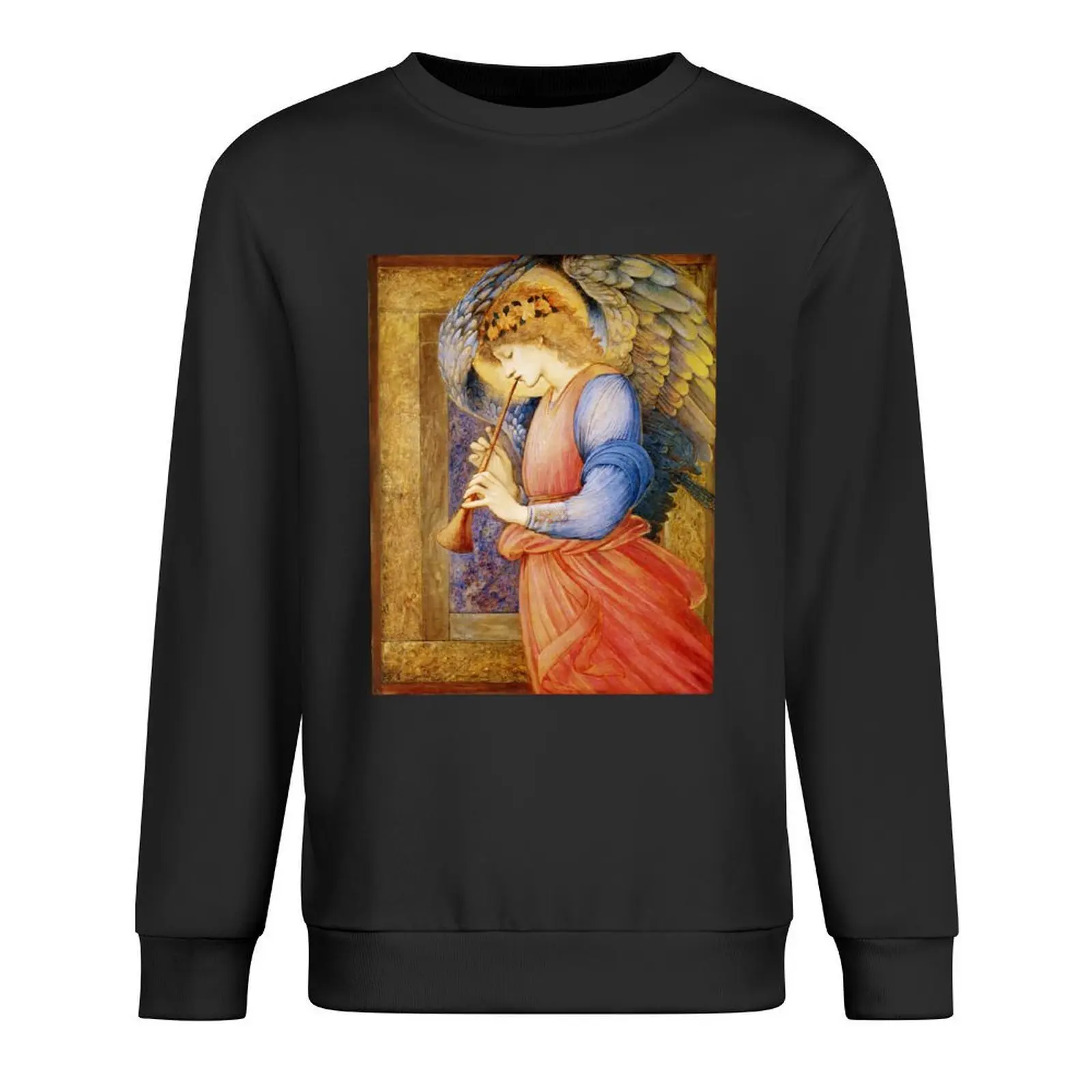 

Angel Gabriel Blowing His Horn vintage Religious art Pullover autumn clothes men wear male clothes sweatshirt male