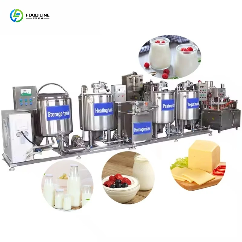 Máquina automática para hacer yogur comercial, planta de yogur pasteurizante por lotes, pequeña línea completa de producción de yogur griego con leche