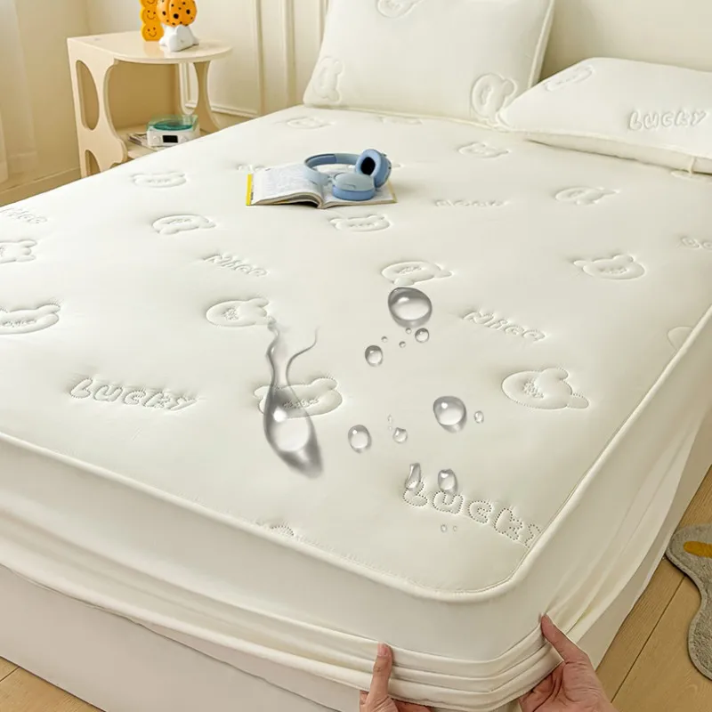 

Высококачественная защита для матраса - антибактериальный наматрасник, гипоаллергенная, безопасная для кожи бесшумная простыня, без наволочки