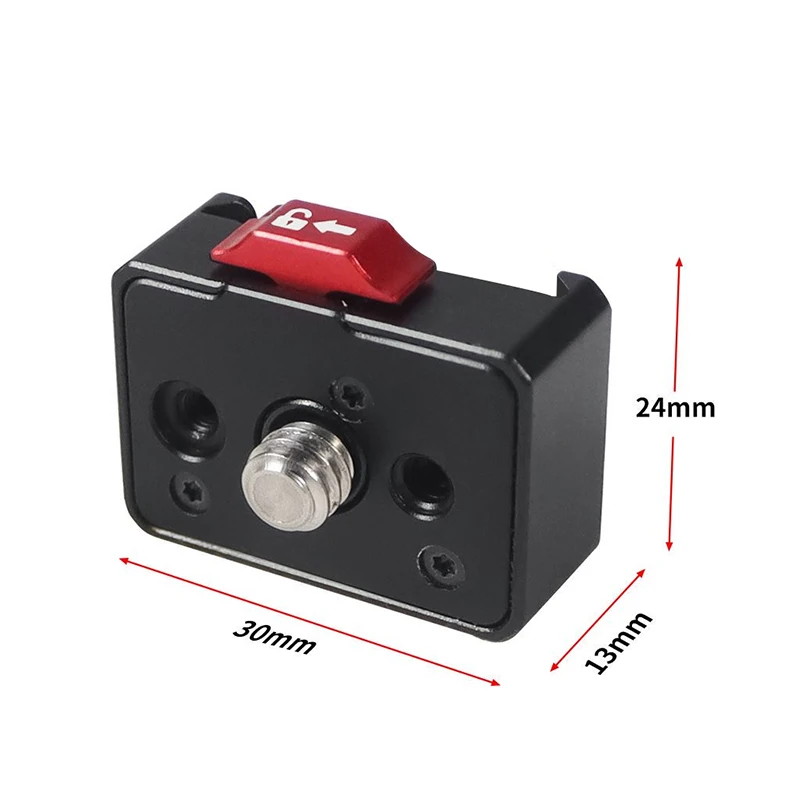 Schnellwechselplatte V-Mount Fast Switch Installationssystem für Gopro Insta360 OSMO 360 Action 5pro DSLR-Kamera Stativ Slide Mount – Detail 31