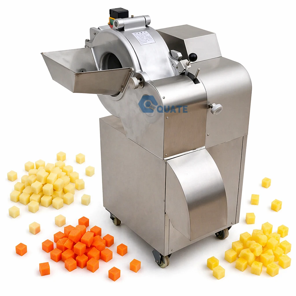 Commercial Onion Potato Carrot 3D Dicer Root Vegetable Dicer Machine Customizable Cutting Sizes