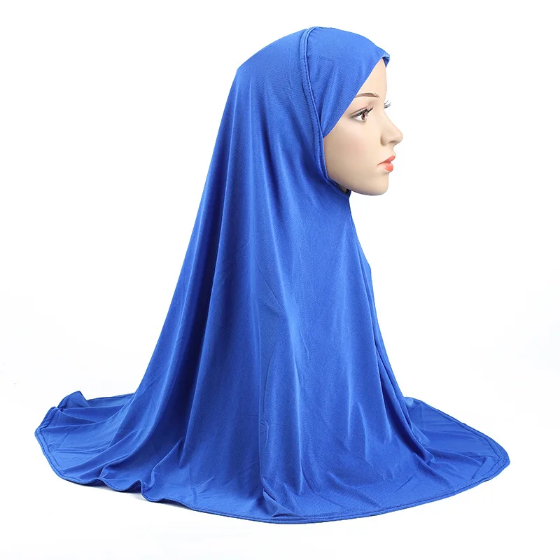 

New Muslim Hijab One Piece Amira Headscarf Plain Scarf Islamic Women Hijabs Head Wrap Turban Full Cover Prayer Hat Arab Ramadan