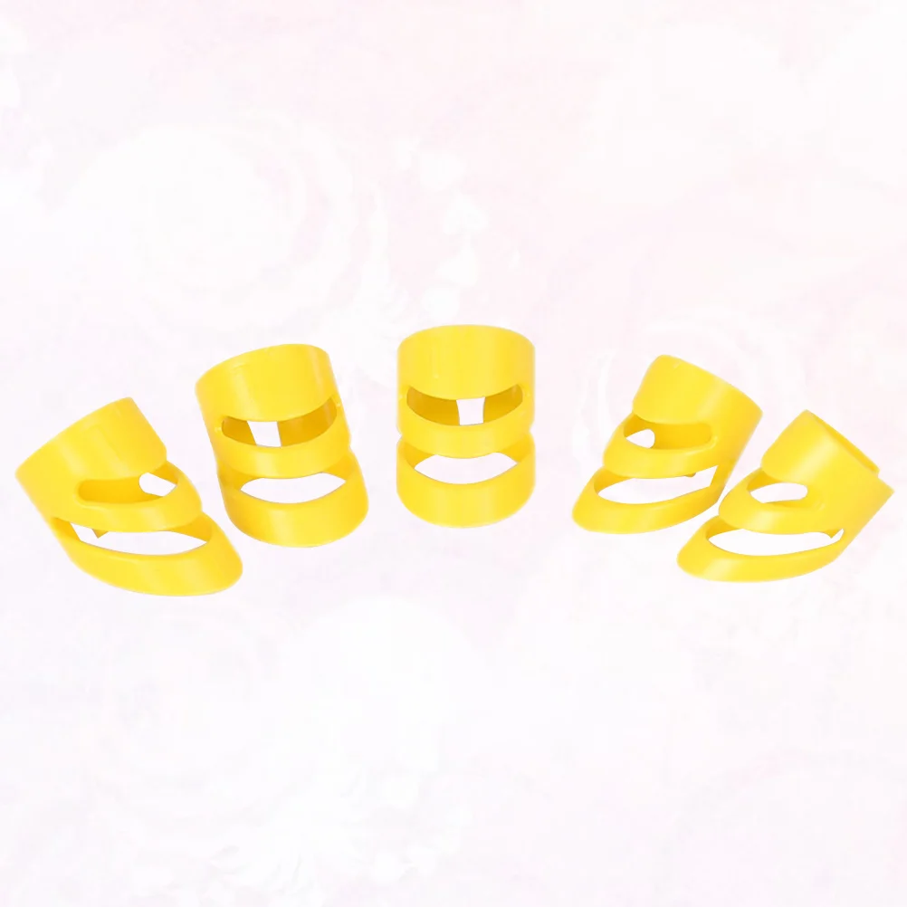 

5 Pcs Adjustable Guitar Rack Instruments to Put Blush Thumb Finger Pick Stainless Steel