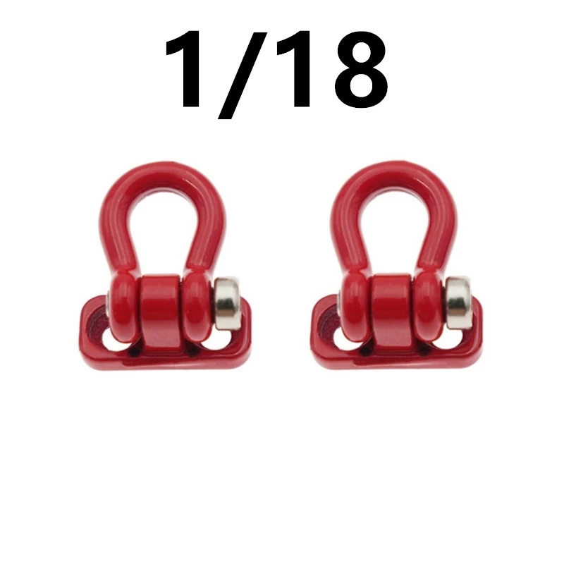 Mini Metal Trailer Towing Buckle Tow Hooks Decoration Accessories for 1/18 1/24 1/30 RC Car TRX4M SCX24 AX24 SCX30 FCX24 FCX24M - view 2