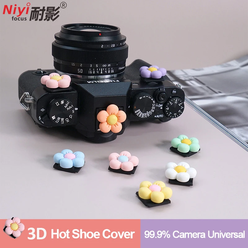 3D Hot Shoe Cover Soft Silicone Universal Flash Protector Cold Shoe Cap for Sony ZV1 ZVE10 Canon G7X G1X Ricoh Fuji XT10 XT3 Z8