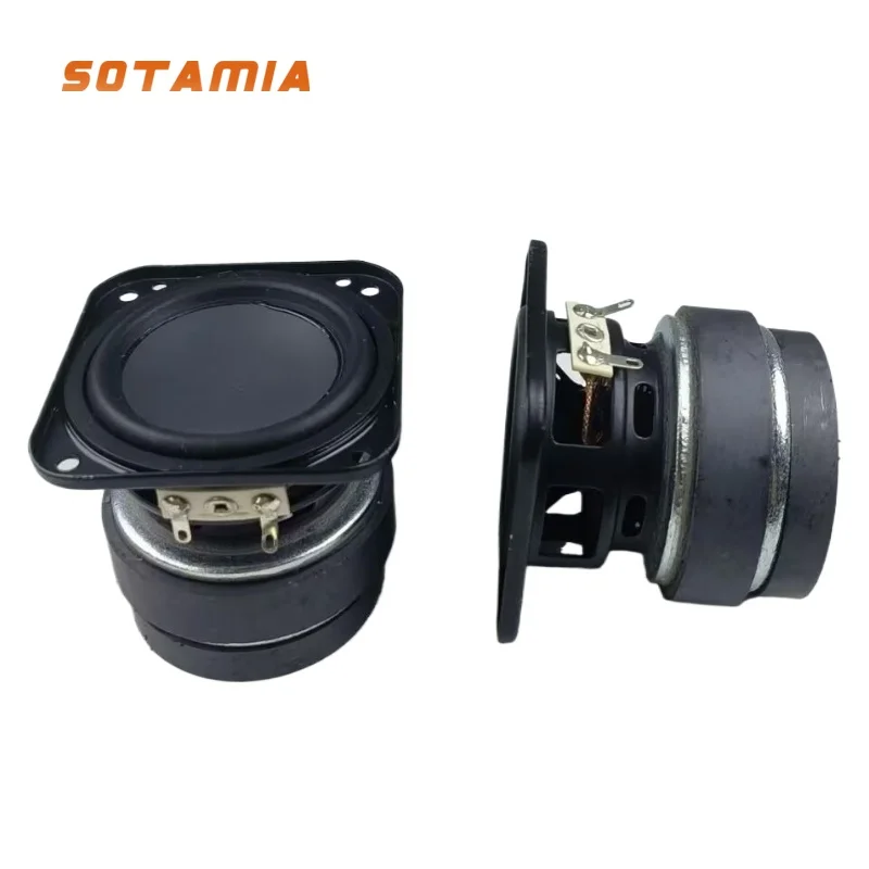 

SOTAMIA 2Pcs 2.25 Inch 60mm Full Range Speaker 4 Ohm 20W Waterproof Audio Speaker Long-stroke Louspeaker For JBL Bluetooth