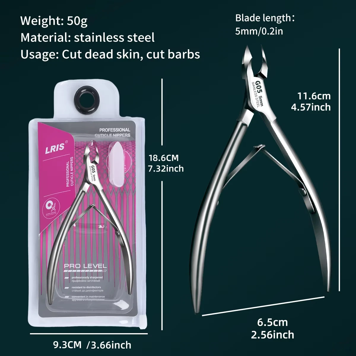 Professional Cuticle Trimmer Set, Super Sharp Dead Skin Scissors For Women And Men's Nail And Toenail Labor Saving Manicure Tool