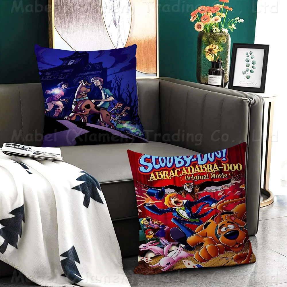 

S-Scooby Doo Stitch Lucky Dragon Pillow Cover Sofa Cushion Cover Home Room Decoration Children Gift