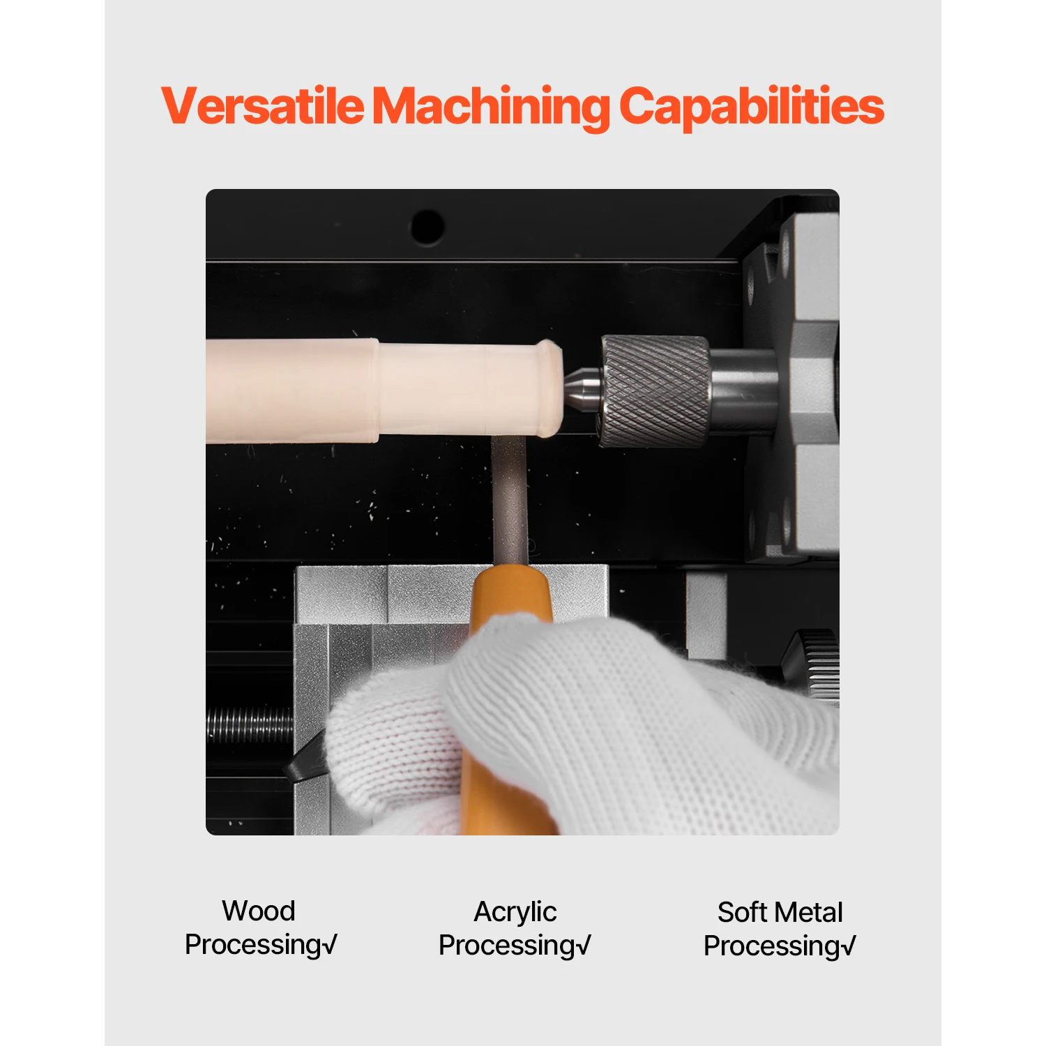 SucceBuy 2.76x5.12 في آلة مخرطة معدنية صغيرة 36 وات 20,000 دورة في الدقيقة سرعة + 3 فك تشاك سبائك الألومنيوم لمعالجة الأجزاء الدقيقة