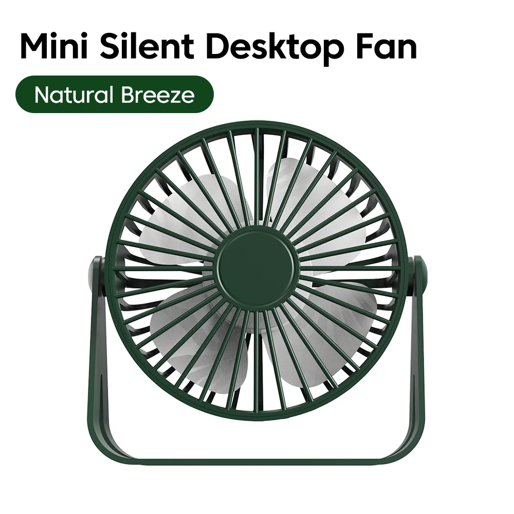 Desk Fan Portable Mini USB Rechargeable Fan Ultra Quiet Suitable For Home Desk Office Student Dormitory Computer Summer image 6