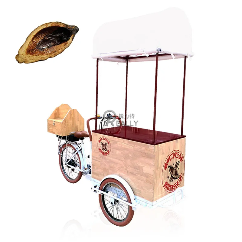 Customized Mobile Electric /Pedal Fast Food Bike Fruit Vending Tricycle Cargo Fresh Betel Nut Bicycles