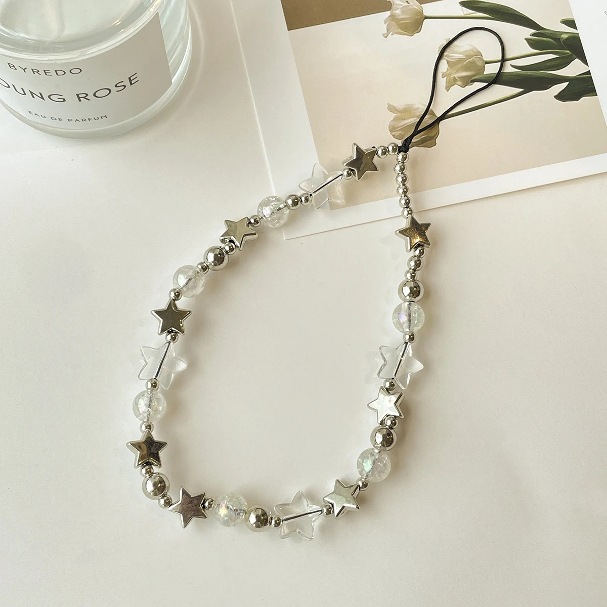New Cute star Mobile Strap Phone Chains For Women Pearl Chain Phone Pendant Charm Key Anti-Lost Lanyard Jewelry Gifts