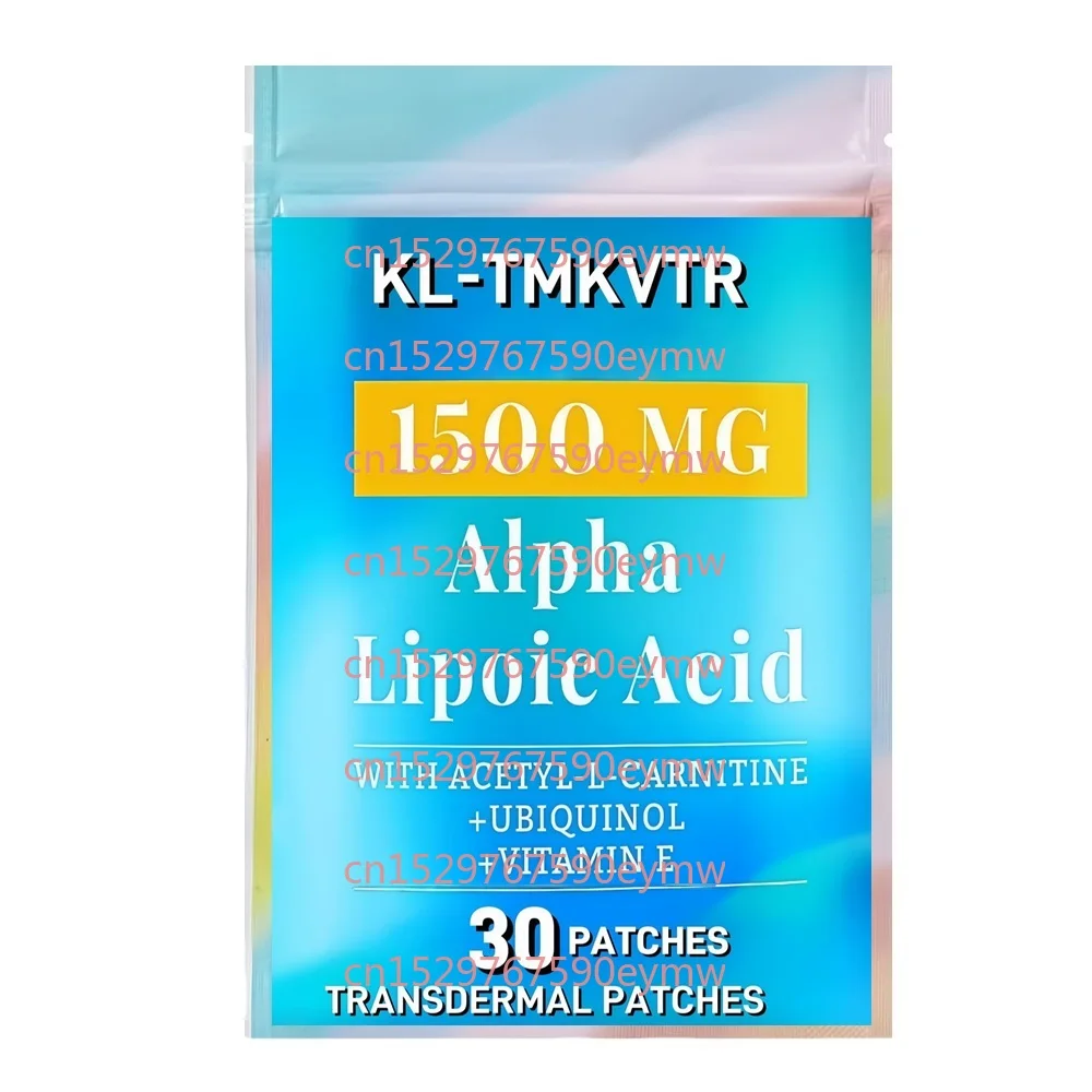 30 Patches Alpha Lipoic Acid Transdermal Patches With Acetyl-L-Carnitine for Cellular Energy Production,Lipid Metabolism