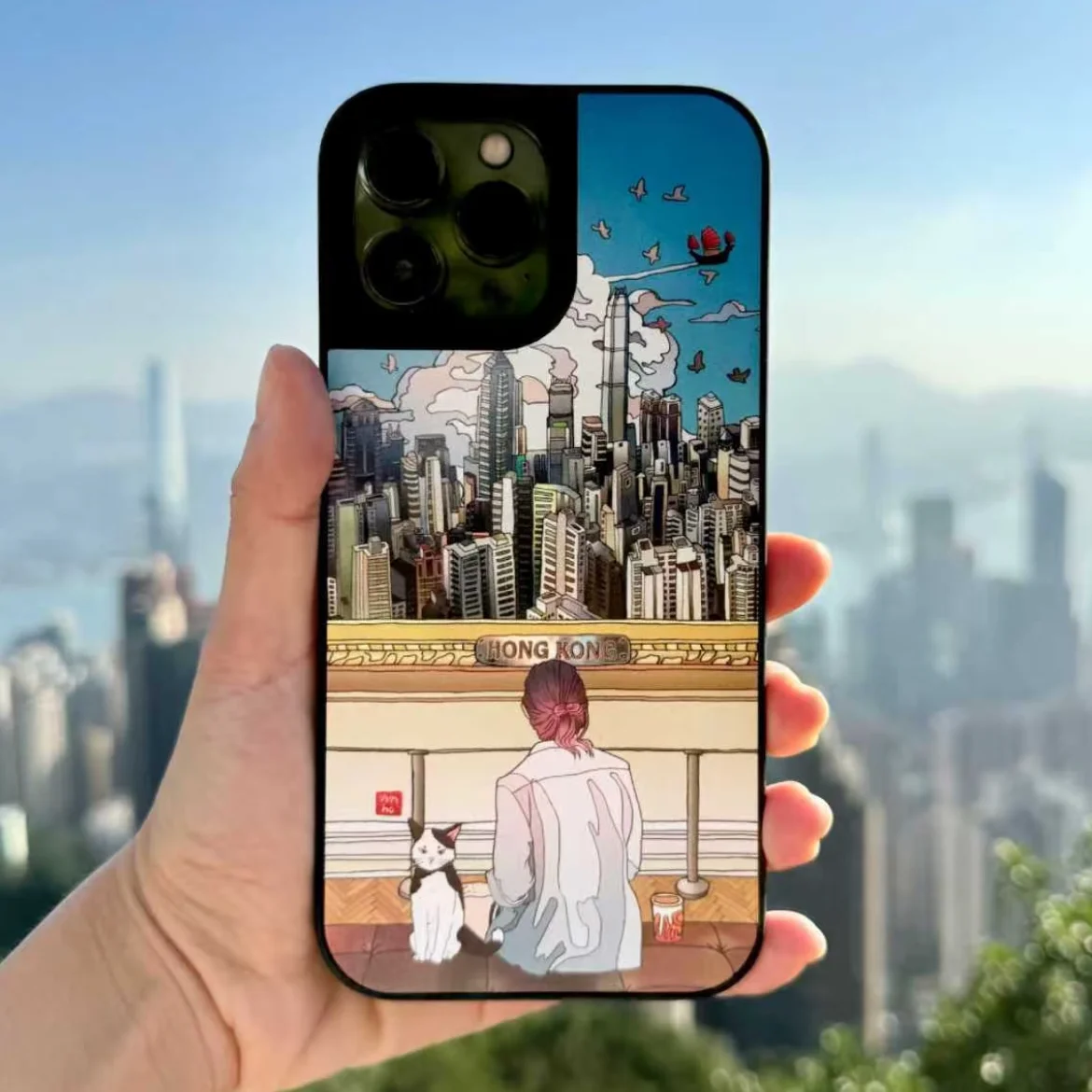 

Travel Attractions Mirror Black Border Magnetic Protective Case for IPhone 12 13 14 15 16 17 Pro Max