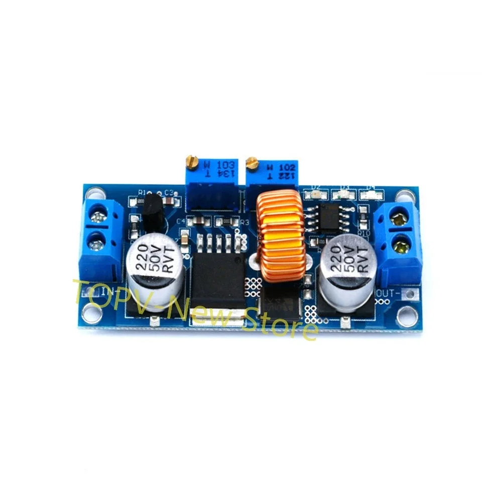 CC CV 5A Lithium Charger Board Adjustable 4-38V to 1.25-36V DC Step Down 75W Constant Current Buck Module