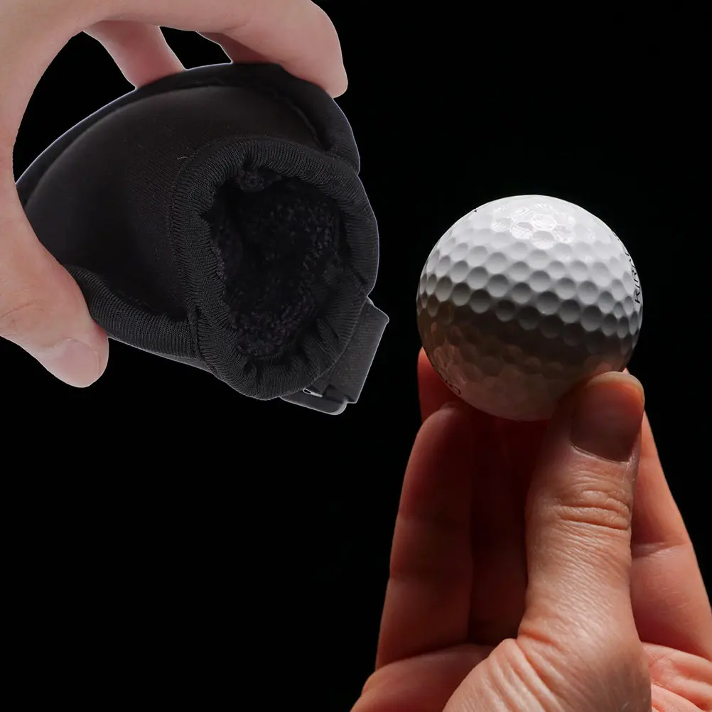 

2Pcs Golf Ball Cleaning Pouches Premium Microfiber Wipe Bag Portable Lightweight Compact for on-Course Golf