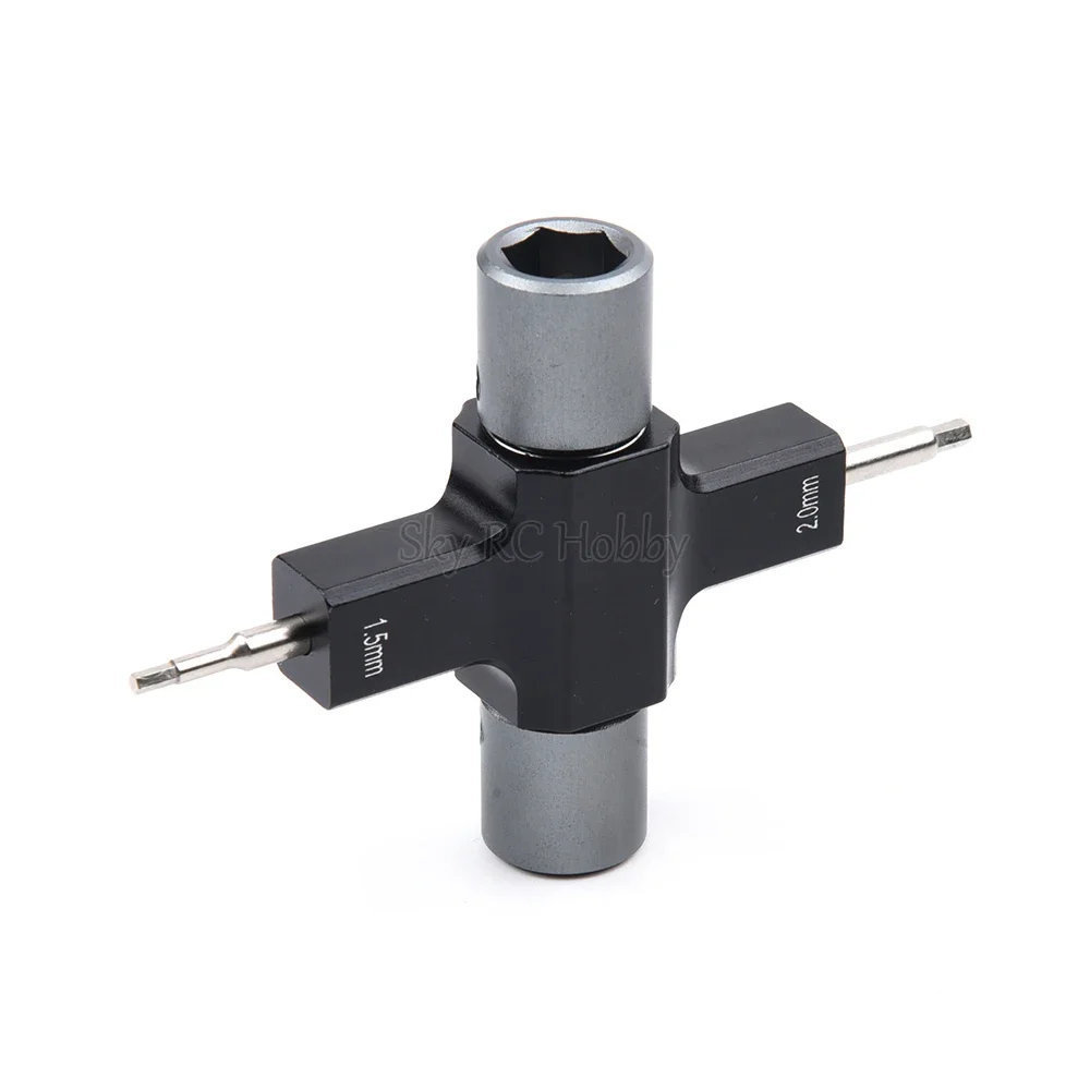 M5 Screw Nut Wrench with Built in One Way Bearing 1.5mm 2.0mm Screwdriver Release Propeller Motor Tool For RC FPV Racing Drone