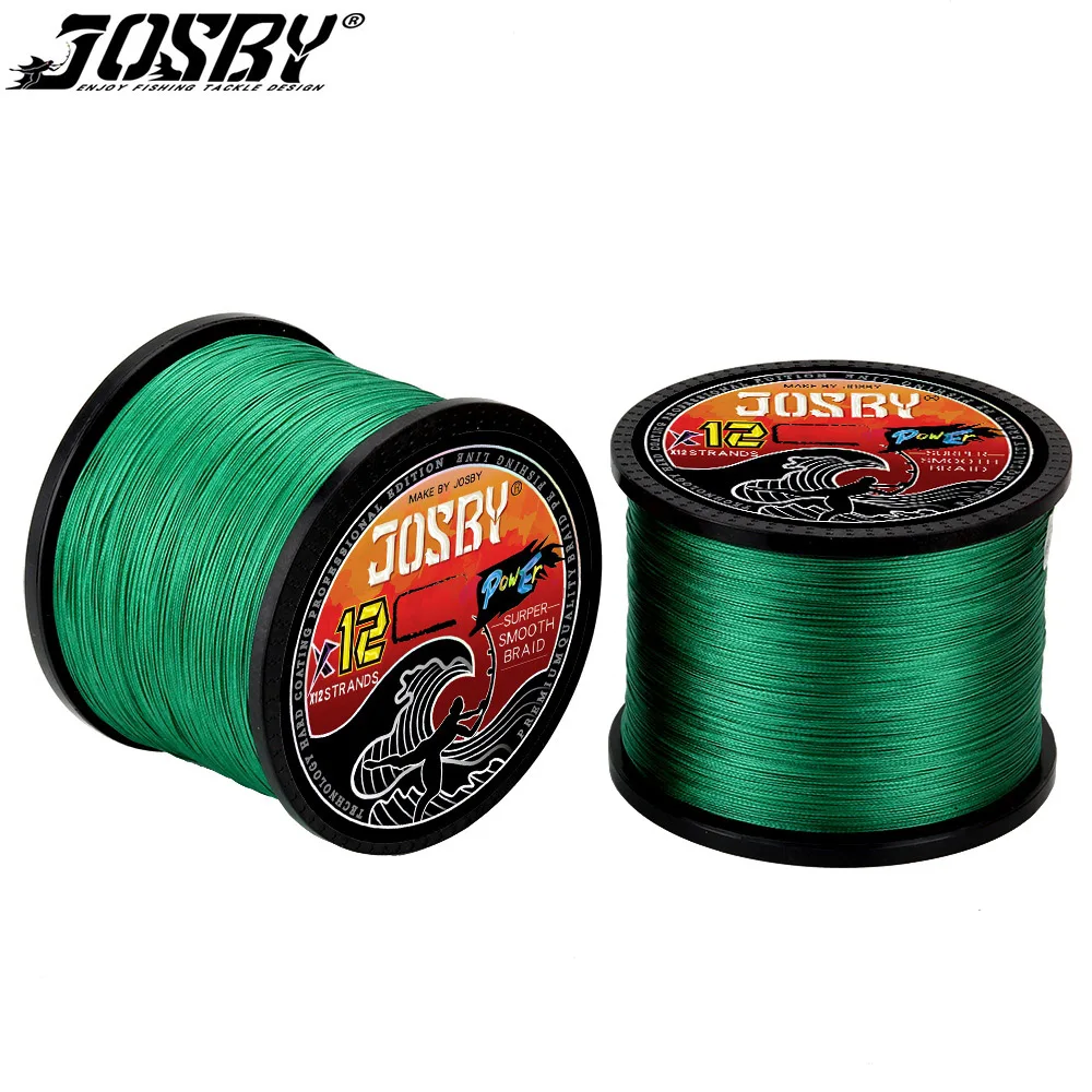 

Плетеная рыболовная леска JOSBY X12, 1000/500/300 м