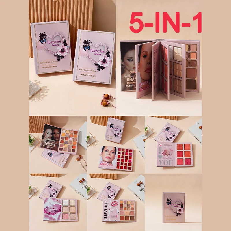 Eye Shadow Palette Set Book Shape Highlighter Powder Face Blusher Shading Pallet Pearlescent Matte Eye Shadow Pallete Makeup New