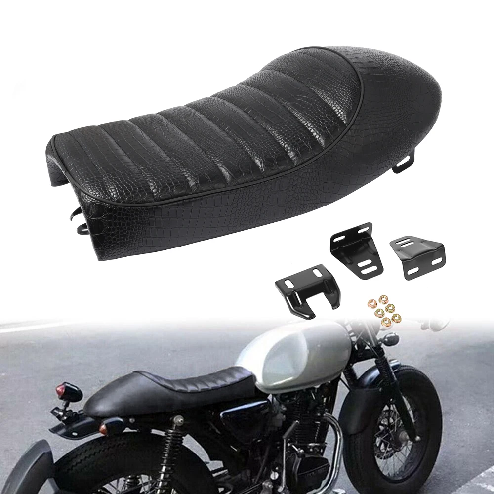 

Universal Motorcycle Cafe Racer Seat Custom Vintage Hump Saddle Flat pan Retro Seat For Honda CB125S CB200 CB350 CL350 CB400