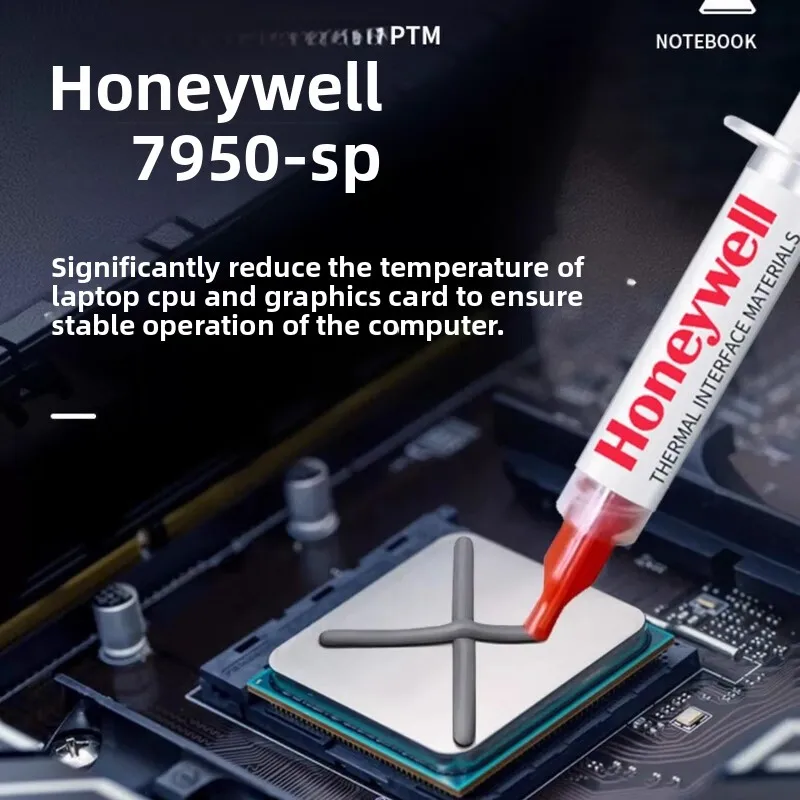 

Honeywell PTM7950-SP Silicone Grease Thermal Paste Phase Change Material 8.5W/mK Cooling For CPU GPU Graphics Card Laptops