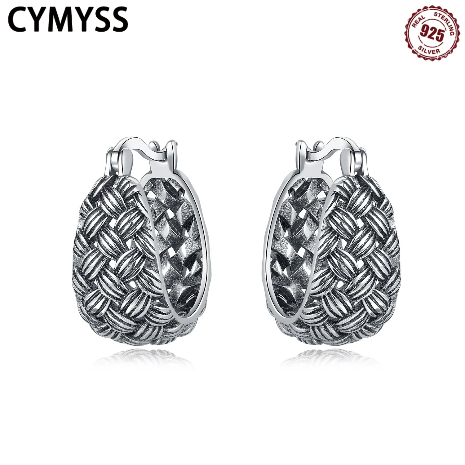 

CYMYSS 925 Silver Earrings Pendant Women's Earrings Thick Tears Earrings Suitable For Wedding Jewelry Gifts