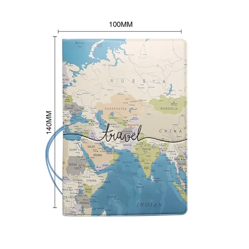 World Trip Passport Holder Bag International Travel Document Stereoscopic Passport Cover Case Passport Protector Sleeve