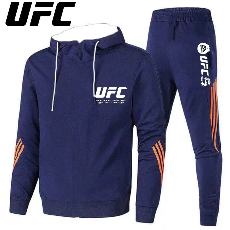 

UFC Adult Sports Leisure Hoodie Pants Set Men's And Women's Outdoor Comfortable Breathable Set