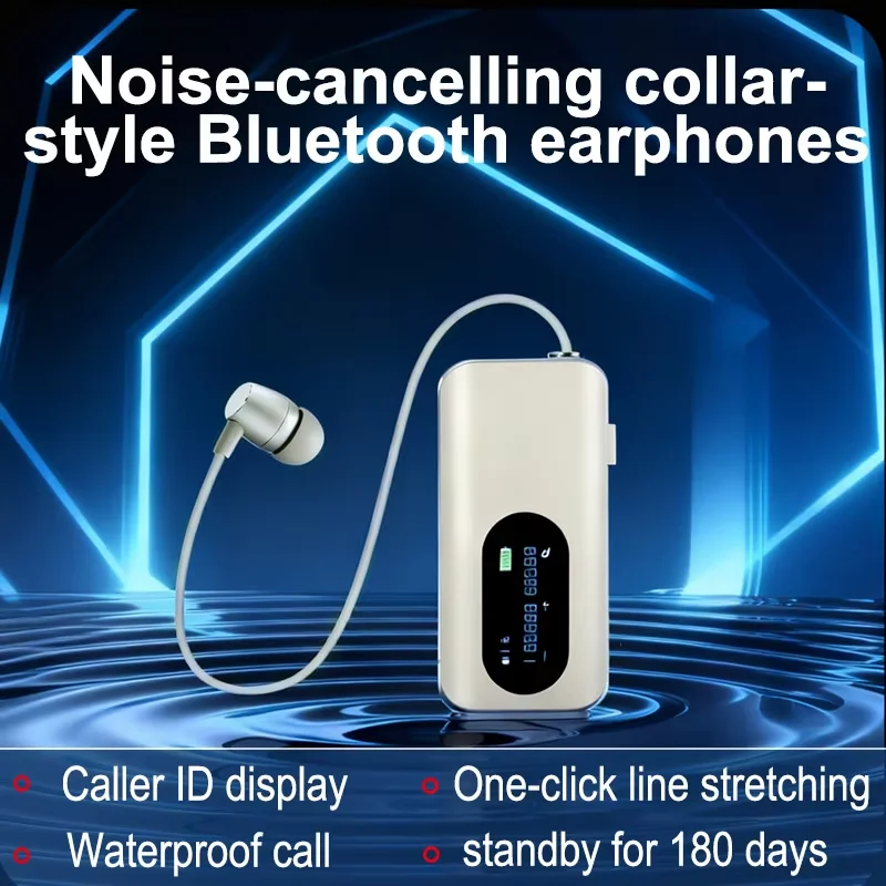 Gli auricolari Bluetooth riproducono 20 ore di musica e visualizzano sullo schermo l'indicazione di chiamate in arrivo Q8 PK F920 R11 lavalier V5.4