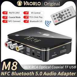 NFC Bluetooth 5.0 Audio Adapter 3.5mm AUX RCA Wireless Receiver Transmitter Optical/Coaxial Music Adapter For TV PC Car Speaker