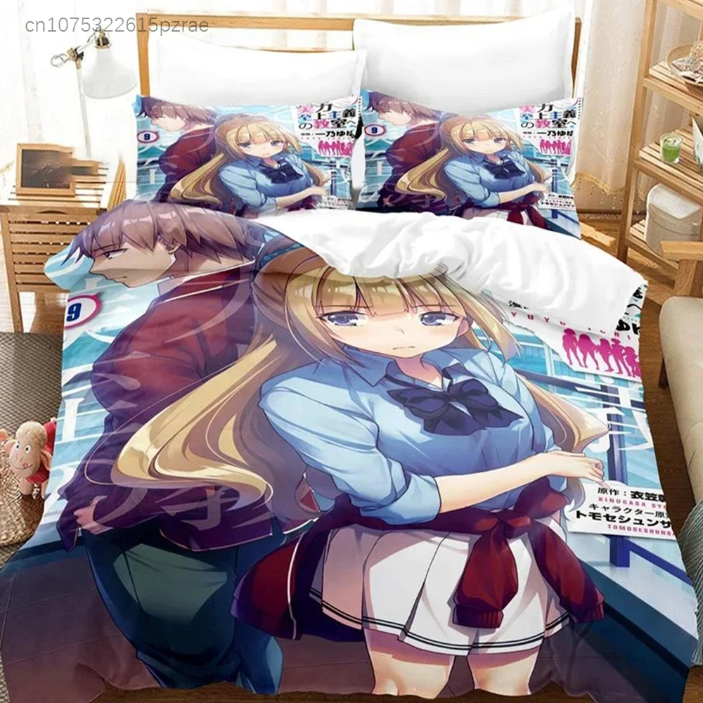 3D Printed Classroom Of The Elite Bedding Set Bedroom Soft Modern Bedspreads Comefortable Duvet Cover Quilt Cover And Pillowcase