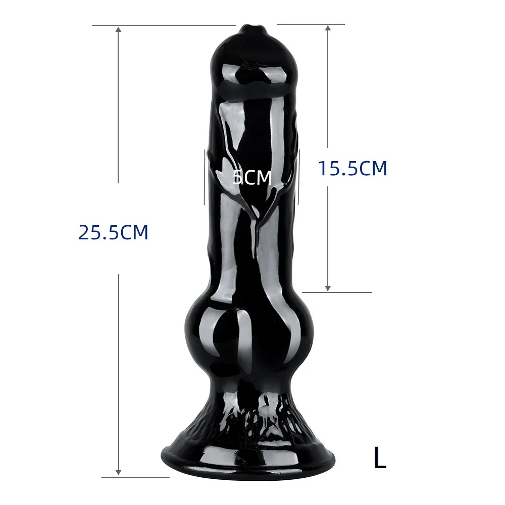 Soft Jelly  Animal Dog Dildo Realistic Thrust S-XXL Vaginal Anal Plug Adults Sex Toys For Women Men Masturbators Fake Penis Big view 5