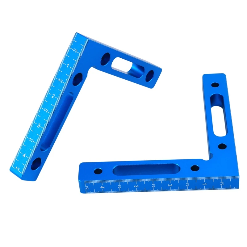 2Pcs Aluminium Alloy 90 Degree Positioning Right Angle Clamps Woodworking Carpenter Tool Corner Clamping