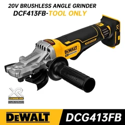 DEWALT DCG413FB Cordless Angle Grinder Paddle Switch 20V 125MM With KICKBACK BREAK Dewalt Brushless Power Tools DCG413