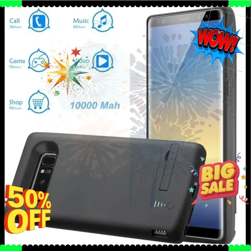 SWZY 10000mAh for Samsung Galaxy S24 S23 Ultra S22 S9 S10 S10e Note 9 10 20 + Plus S21 Ultra S20 FE Battery Case Power Bank