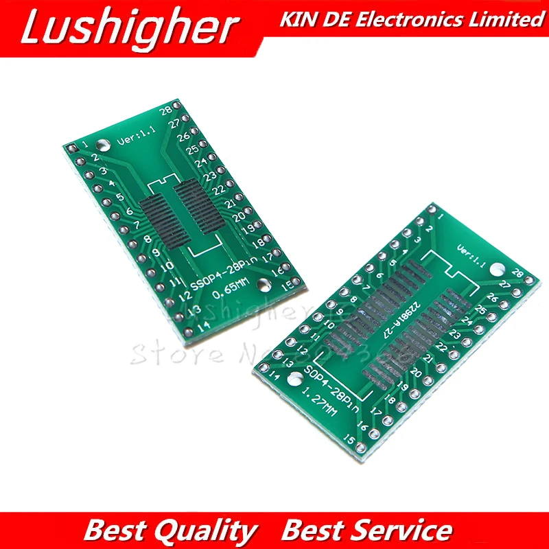 10PCS SSOP28 TSSOP28 SOP28 Zu DIP28 Transfer Board DIP Pin Board Pitch Adapter